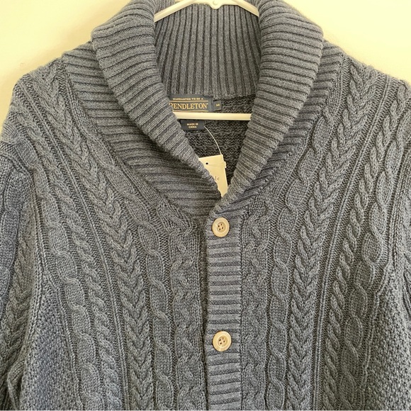 Pendleton knit collared cardigan sweater - Picture 2 of 9